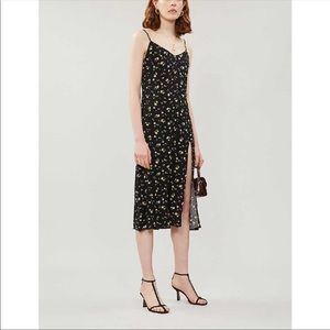 Reformation Crimini Floral Print Sleeveless Crepe Dress 10